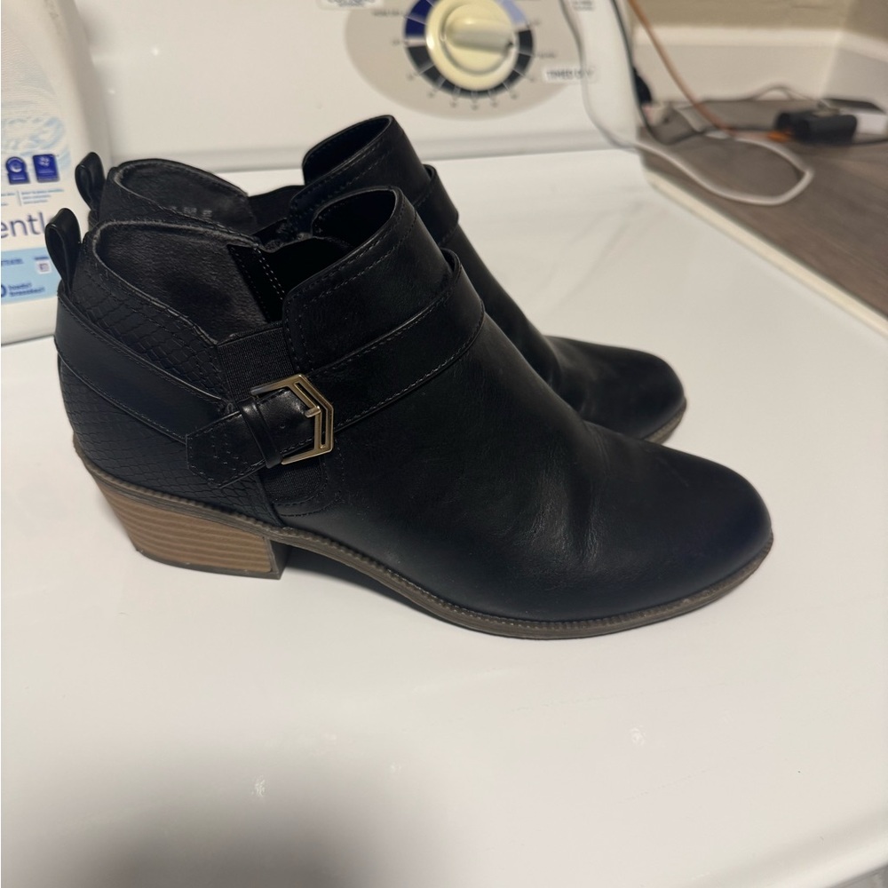 Dr Scholls Black Ankle Boots